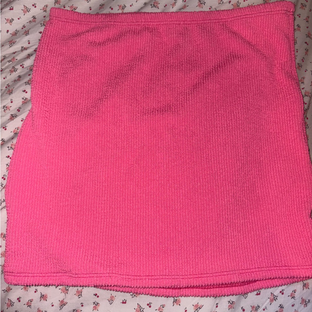 Good American Pink Coverup Skirt